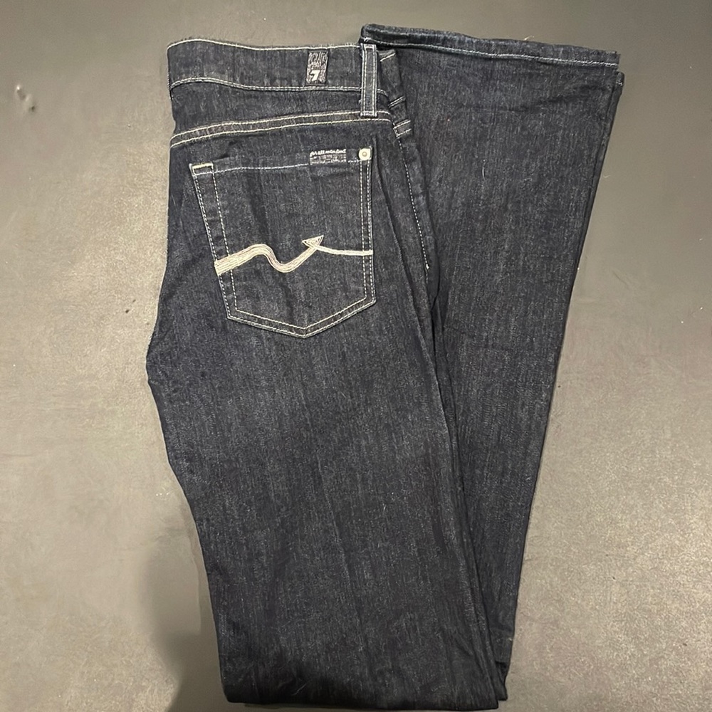 7 for all mankind dark wash jeans. Size 29.